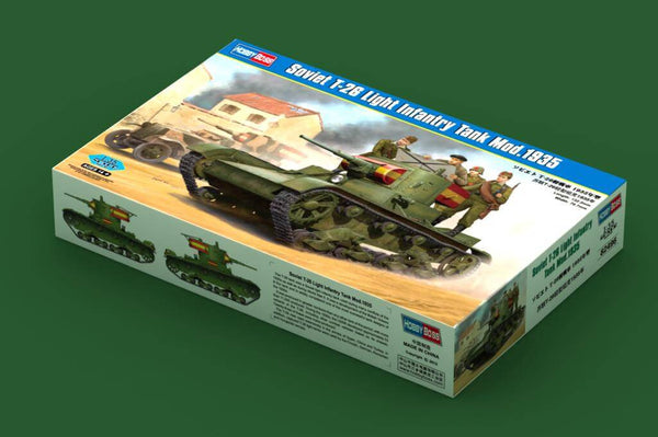 1/35 scale model HobbyBoss Soviet T-26 Light Infantry Tank Mod. 1935