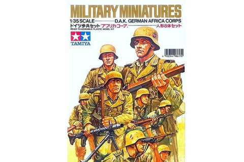 1/35 scale model Tamiya DAK German Afrika Korps Limited Edition Plastic Figure Set 35037
