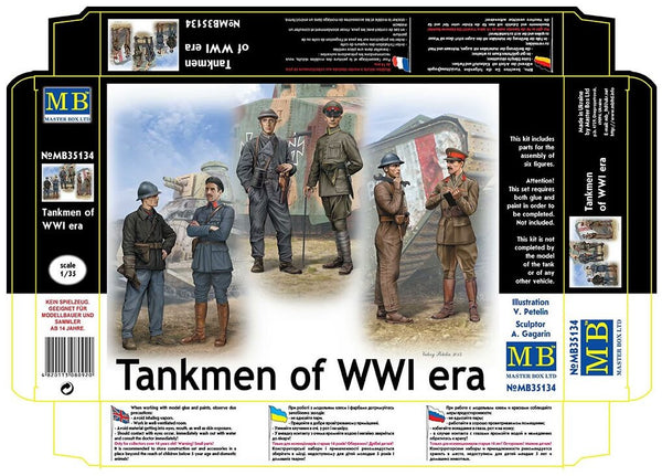 1/35 MasterBox Tankmen of WWI Era 35134
