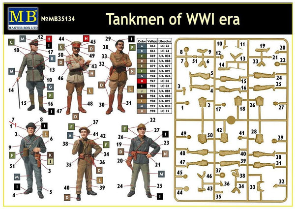 1/35 MasterBox Tankmen of WWI Era 35134