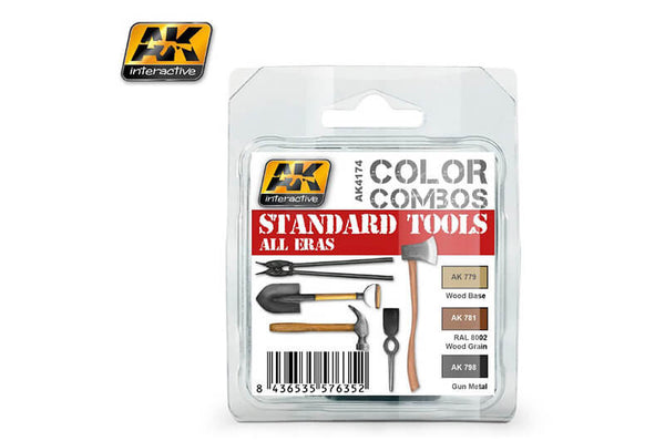 AK Interactive Standard Tools All Eras Colour Combo Set AK4174