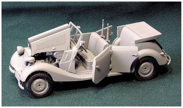 1/35 scale model MasterBox German Military Car Mercedes-Benz Type 170V Tourenwagen 4 doors WWII 35100