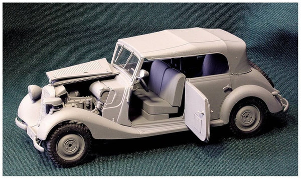 1/35 scale model MasterBox German Military Car Mercedes-Benz Type 170V Tourenwagen 4 doors WWII 35100