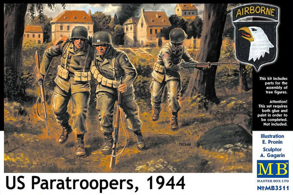 1/35 scale MasterBox US Paratroopers 1944 