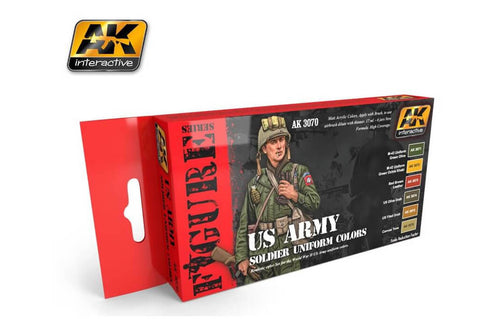 AK Interactive US Army Soldier Uniform Paints Set